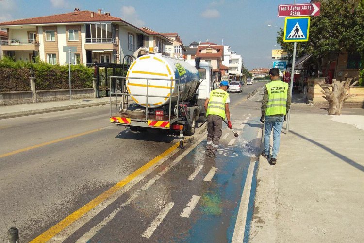 Sakarya’nın bisiklet yollarında bayram temizliği
