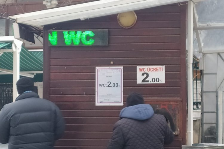 Bursa’da WC’ler de zamlanıyor