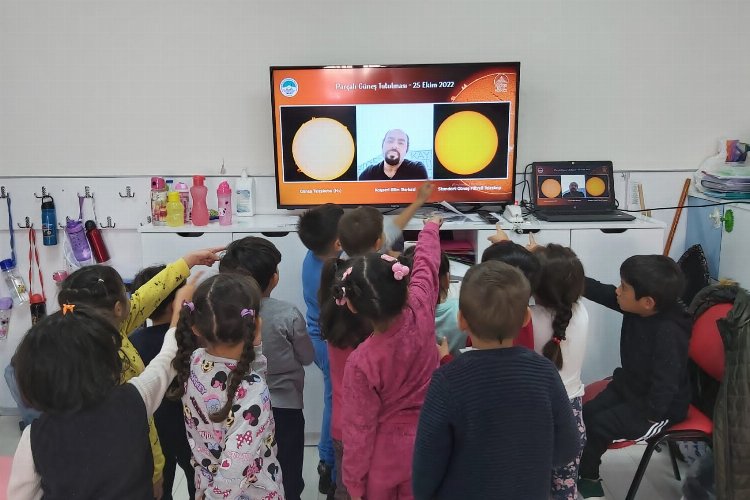 Kayseri Bilim Merkezi ‘Güneş Tutulması’nı canlı yayımladı