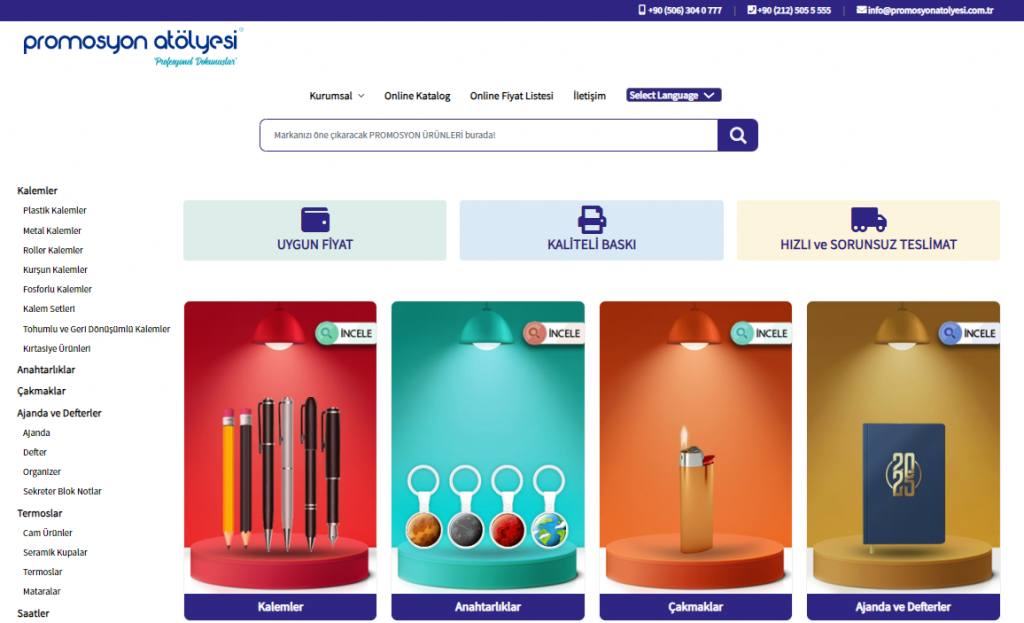 Yaratıcı Promosyon Ürünleri