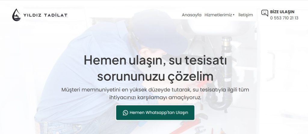 Kocaeli Su Tesisat Tamiri İçin Güvenilir Adres: Yıldız Tadilat