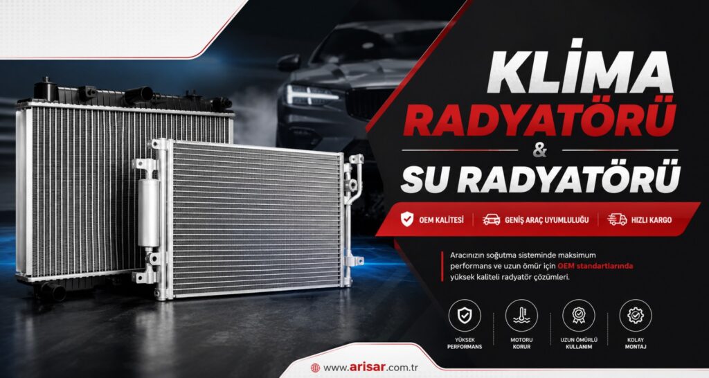 Arisar Otomotiv ile Aracınıza Uygun Klima Radyatörü ve Su Radyatörü Çözümleri