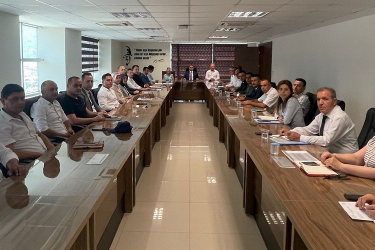 Manisa’da ilçe şeflerinden aylık toplantı