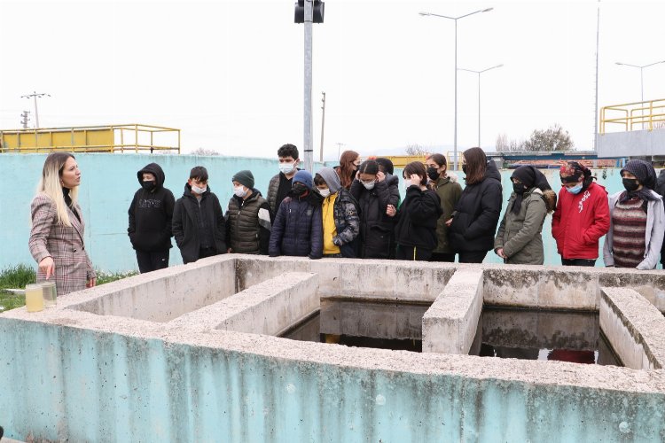 Manisa Kırıkağaç’ta öğrencilerden arıtma tesisine ziyaret