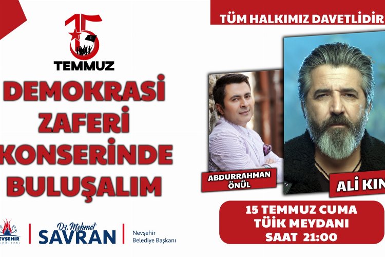 Ali Kınık Nevşehir’de konser verecek