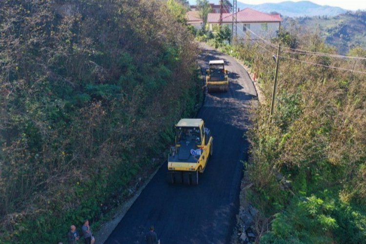 Ordu Büyükşehir’den asfalt mesaisi
