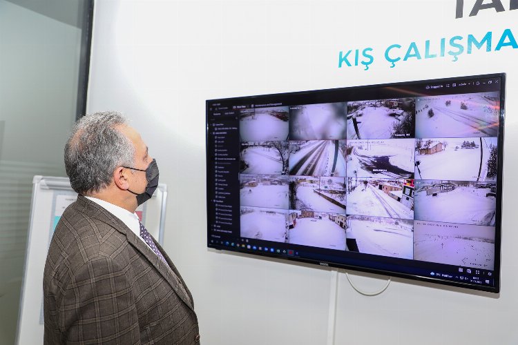Kayseri Talas’tan kar çalışması