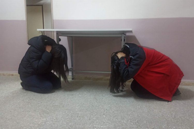 Bilecik Pazaryeri’nde ‘çök-kapan-tutun’ tatbikatı