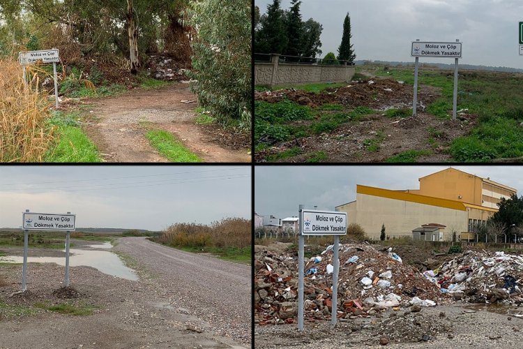 İzmir Çiğli’de kaçak moloz seferberliği devam ediyor