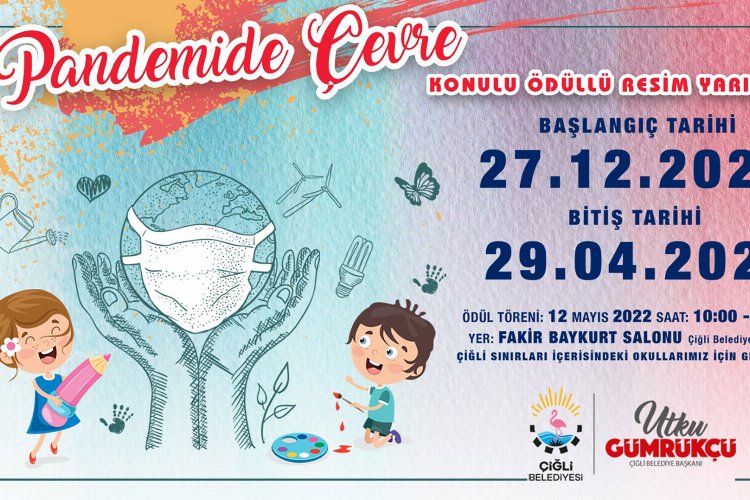 İzmir Çiğlili öğrenciler “İklim Değişikliği”ne resimleriyle dikkat çekecek