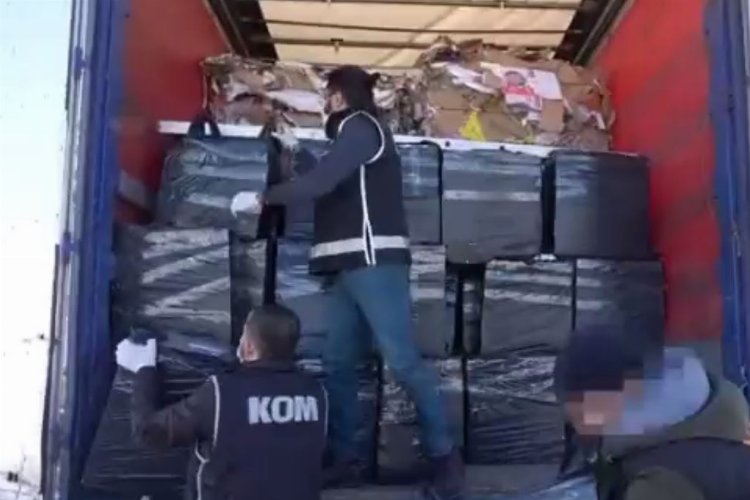 Mardin’de 61 bin 580 paket kaçak sigara ele geçirildi