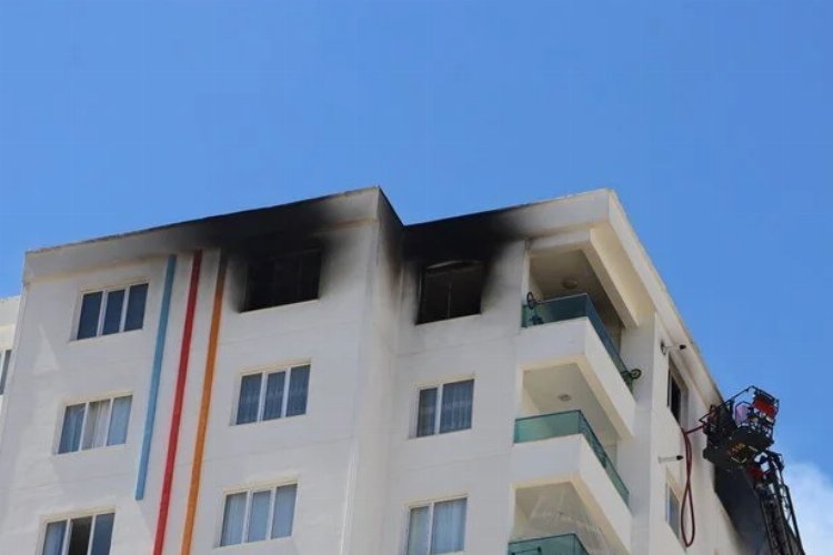 Diyarbakır’da 13 katlı bir binada yangın