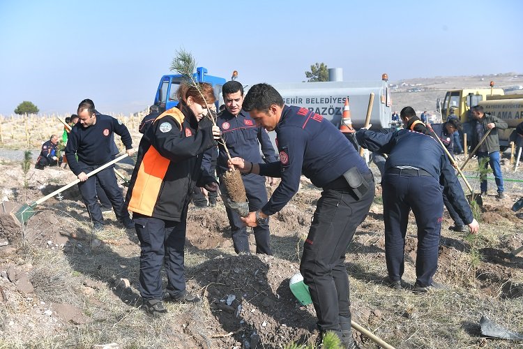 Kayseri Büyükşehir’den 5 bin fidan