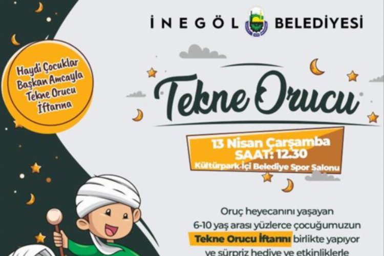 Bursa İnegöl’de çocuklarla ‘Tekne Orucu İftarı’