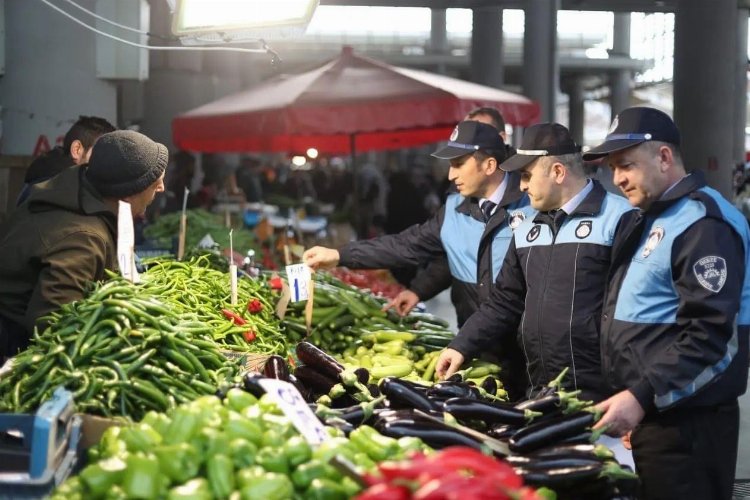 Kocaeli Gebze Zabıtası’ndan pazar denetimleri