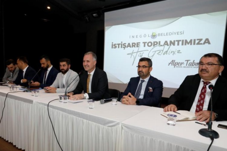 Bursa İnegöl’de Başkan Taban’dan muhtarlarla istişare