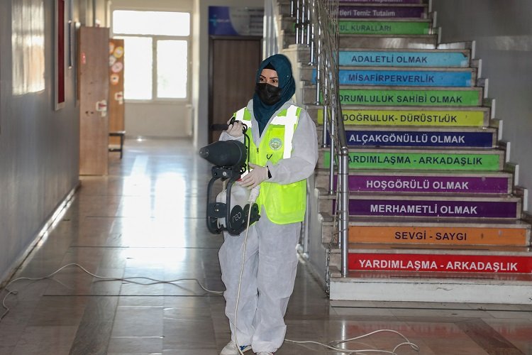 Kayseri Talas’ta okullarda hijyen zamanı
