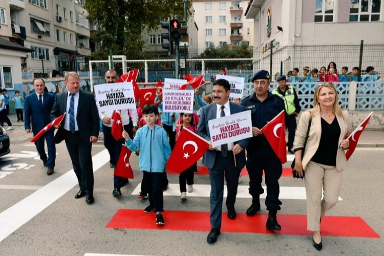 Bursa Mudanya’da ‘kırmızı çizgi’ farkındalığı