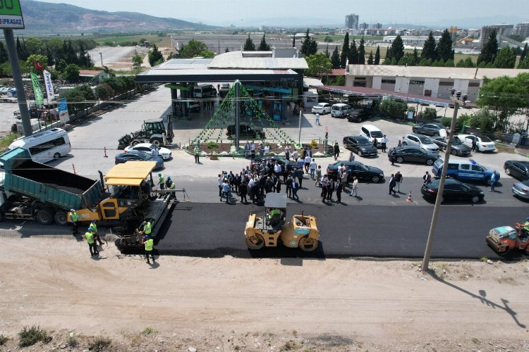 Manisa Akhisar’da asfalt çalışması