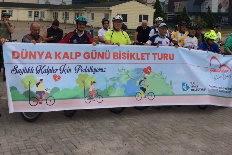 Kocaeli İzmit’te kalp sağlığına pedallı farkındalık