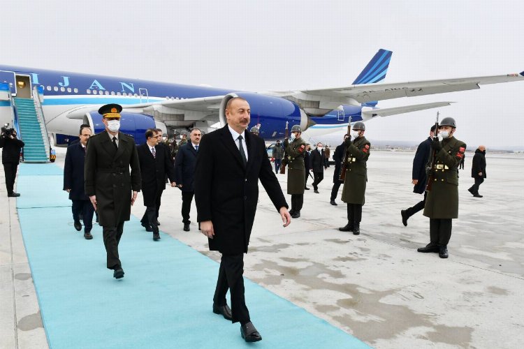Azerbaycan Cumhurbaşkanı Aliyev Ankara’da