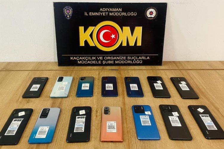 Adıyaman’da kaçak cep telefonları ele geçirildi