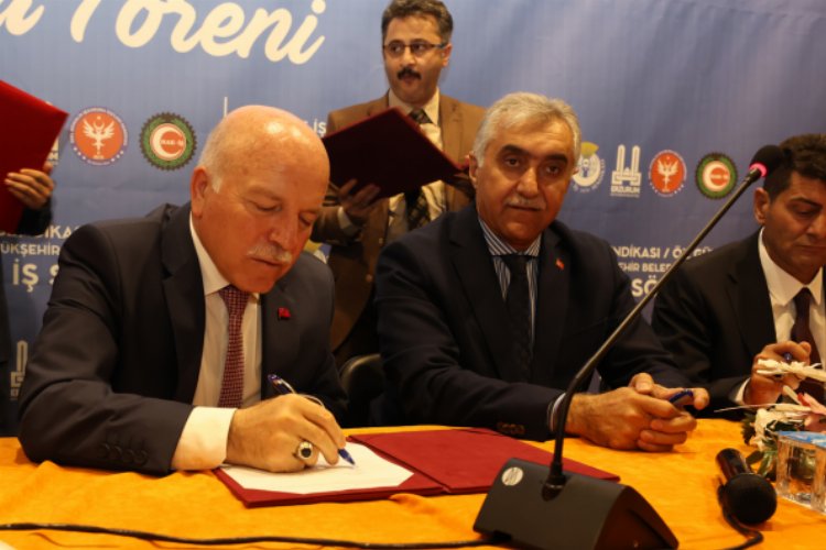 Erzurum Büyükşehir’de toplu  iş sözleşme sevinci