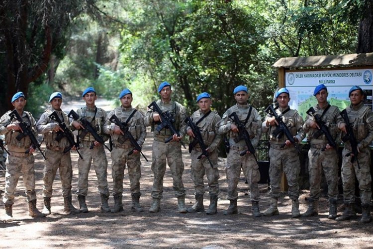 Aydın’da yangınlarına karşı Komandolar ve Özel Harekat devriyede
